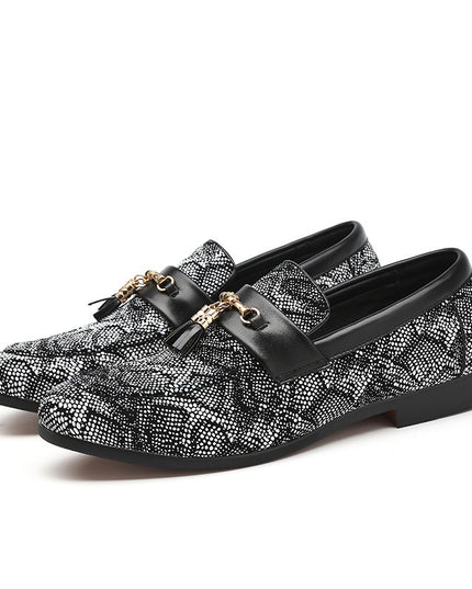 Fringed Men's Peas Shoes Leather Shoes