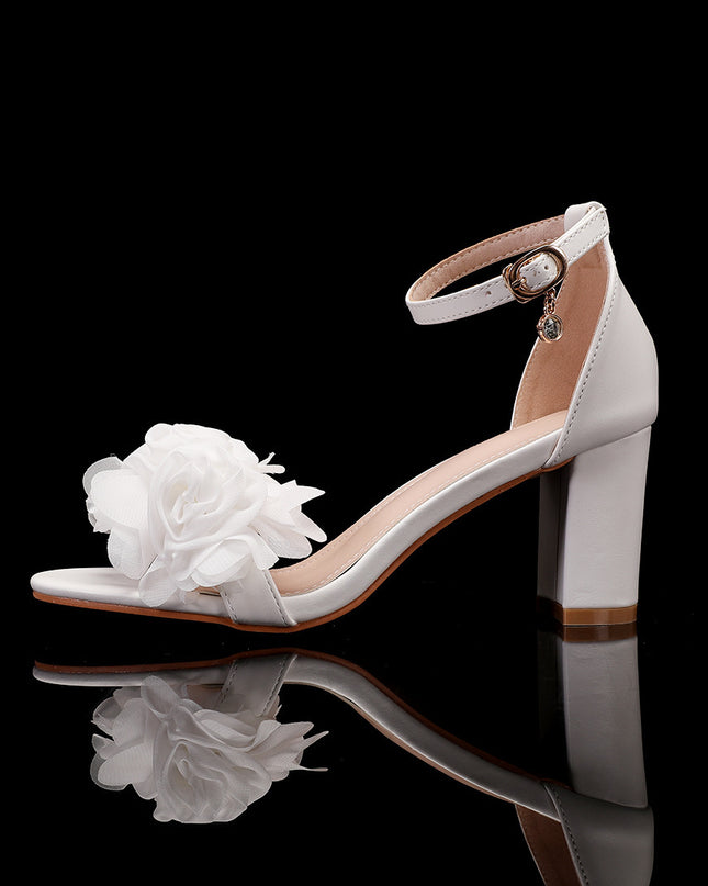 Women's Plus Size Strap Chunky Heel High Heel Sandals