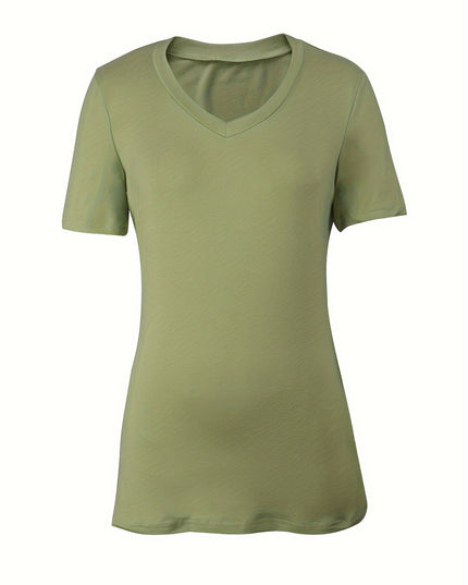 Women's V-neck Slim-fit Top