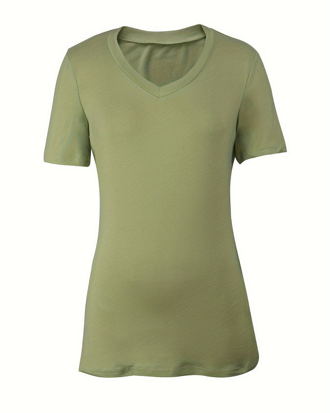 Women's V-neck Slim-fit Top