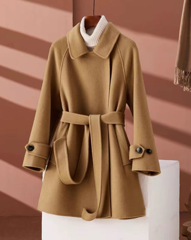 Fashion Personality Reversible Cashmere Coat Women