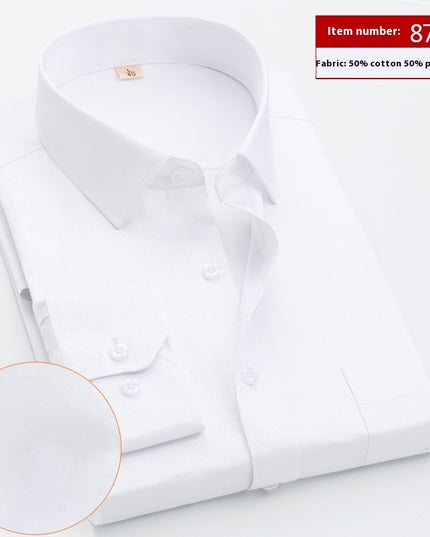 Shirt Men's Long Sleeve Spring And Autumn Middle-aged Loose Casual Men's Shirt