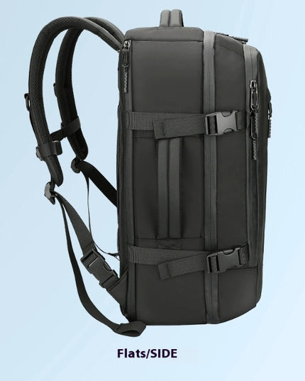 Vacuum Compressible Backpack With Simple Design