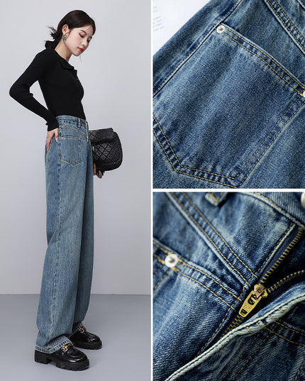 Fashionable Narrow Wide-leg Jeans For Women