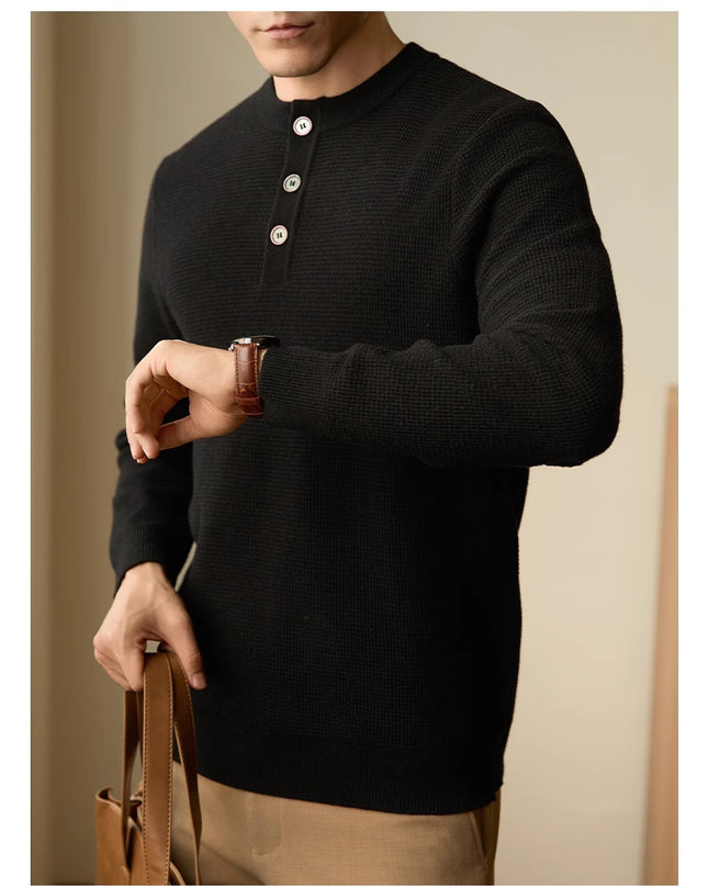 Men's American-style Business Casual All-match Pullover Sweater