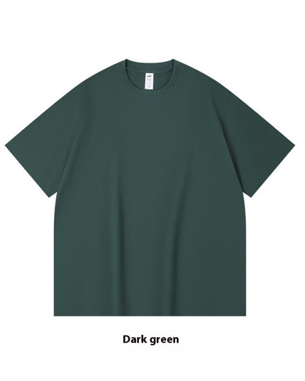 Cotton Heavy Round Neck Cultural T-shirt Advertising Shirt