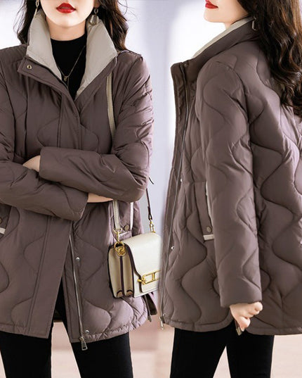 Mid-length Loose And Simple Cotton-padded Coat