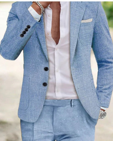 Two-piece Digital Printing Suit With Two Buttons Suit
