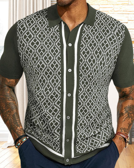 European And American Style Men's Casual Jacquard Sweater