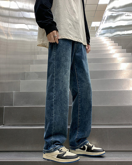 Jeans Men's High Street Retro Straight