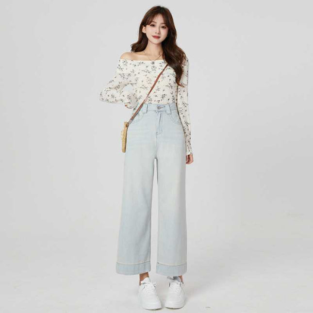 Cool Thin High Waist Loose Wide Leg Pants