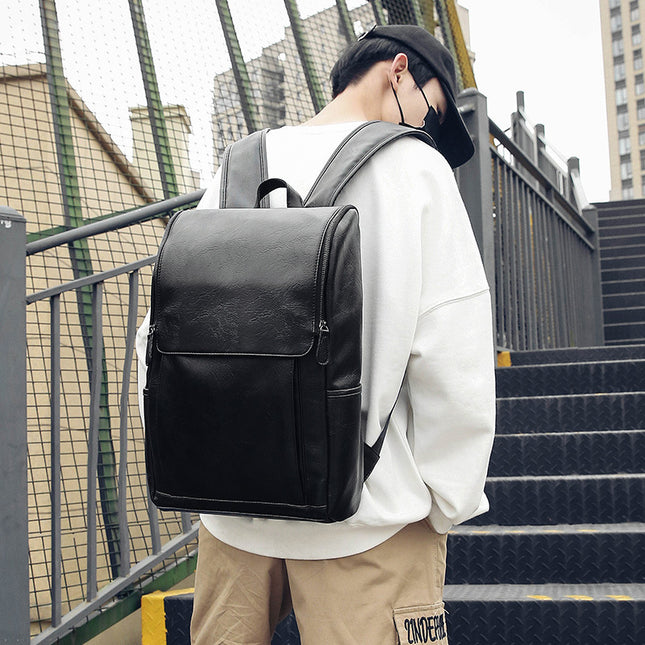 New Korean Version Of Soft Outdoor Backpack Student School Bag Leisure Bag British Computer Soft