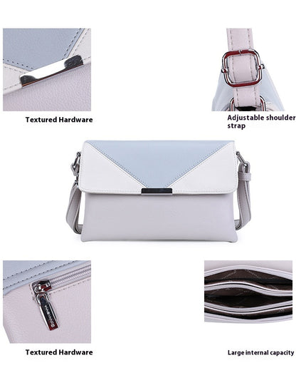 Contrast Color Small Square Box Fashion Shoulder Bag