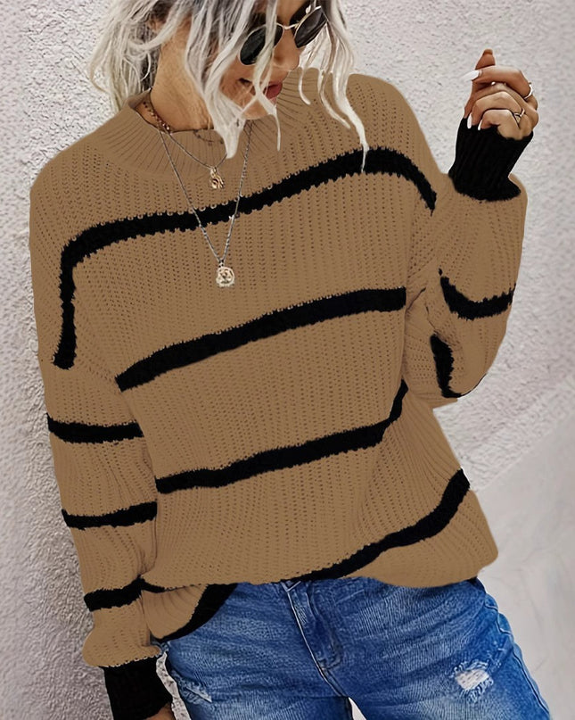 Women's Loose Knitted Pullover Sweater Coat