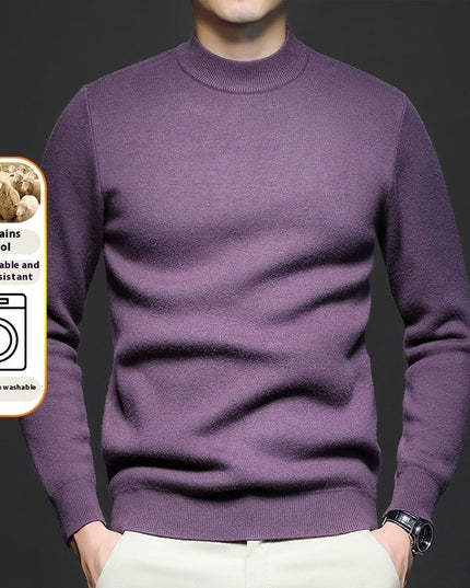 Men's Sweater Worsted Sweater Knitted Long Sleeve
