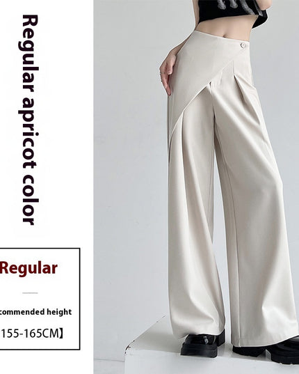 High-grade Two-piece Suit Wide-leg Pants For Women