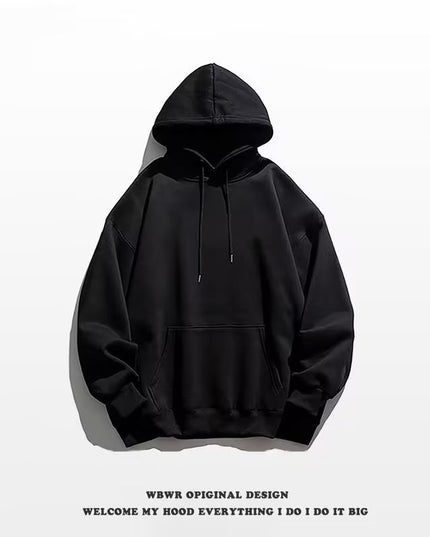 Sweater Men's Fashionable Solid Color Hooded