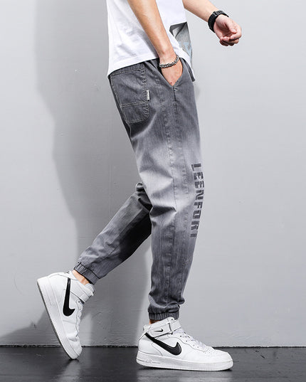 Loose Straight Leg Waist Nine-point Casual All-match Long Pants