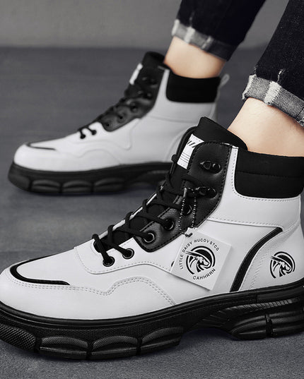 Men's Casual Trend High Top British Style Martin Boots