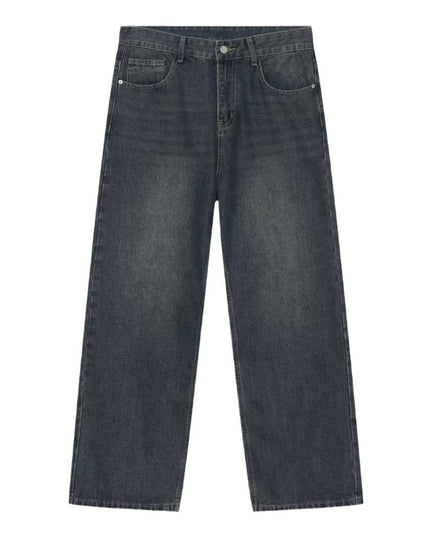 American Street Distressed Retro Washed Jeans Male And Female Trendy Brand