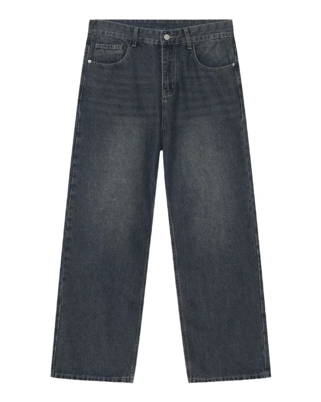 American Street Distressed Retro Washed Jeans Male And Female Trendy Brand