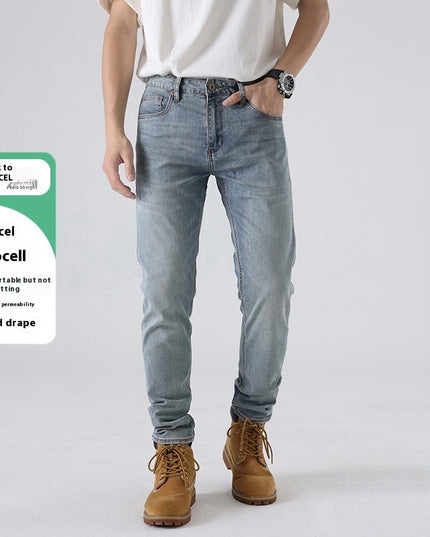 Slim-fitting Straight Pants European Station Casual Pants