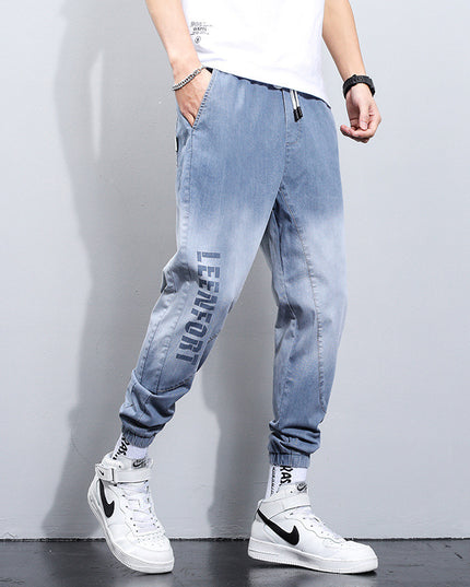 Loose Straight Leg Waist Nine-point Casual All-match Long Pants