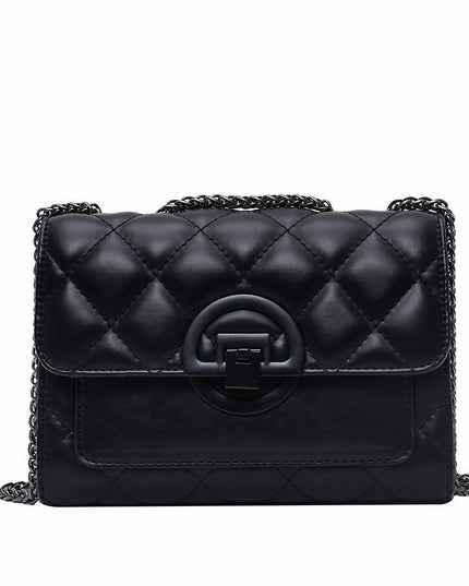Hong Kong Style Spring Diamond Pattern Chain Bag Women's New