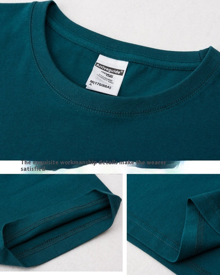 Summer Men's Casual Loose Round-neck Shirt Pass