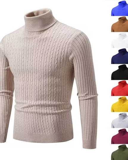 Retro Simple High Collar Bottoming Sweater Wear Casual Thin Slimming Knitwear