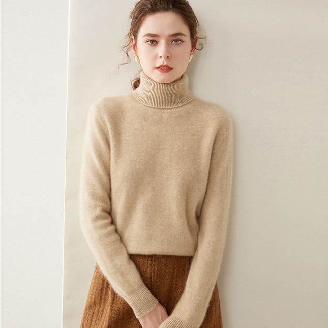 Women's Thickened Fall And Winter Inner Wear Turtleneck Cashmere Sweater