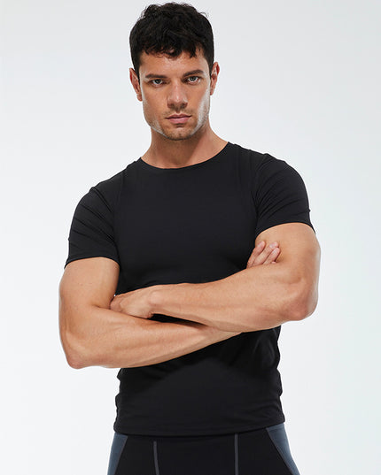 Men's Stretch Quick Drying Clothes Short-sleeved Shirt