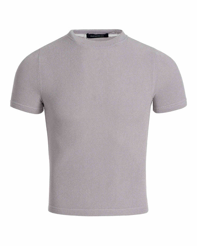 Round Neck Tight Bottoming Shirt Men's Thin Stretch Short Sleeve T-shirt