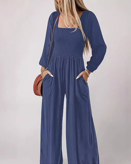 Women's Fashion Wide Leg Trousers Simple Commute Style