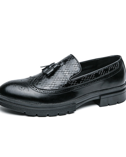 Youth Slip-on Leather Shoes Casual Board Shoes
