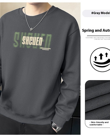 Round Neck Heavy Sweater For Men Spring And Autumn New