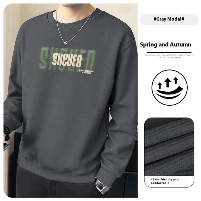 Round Neck Heavy Sweater For Men Spring And Autumn New