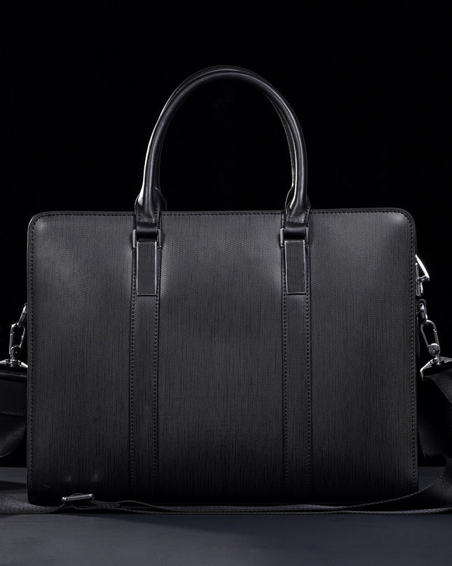 High-End Business Computer Bag | Men’s Cowhide Leather Handbag