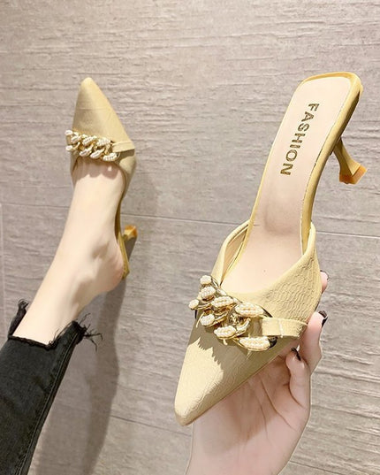 Women's Pointed-toe Stiletto Sandals And Slippers