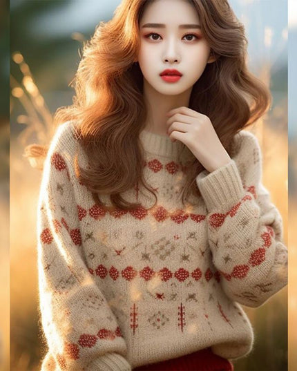 New French Lazy Style Loose Sweater All-matching