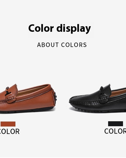 Men's Plus Size British Fashion Casual Leather Shoes