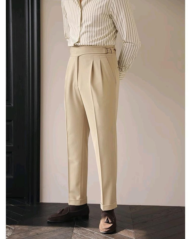 High Waist Slim Fit Business Casual Trousers