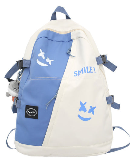 Splice Color Contrast High-capacity Backpack For Men