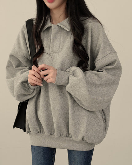 Idle Style Casual Loose Retro Sweater Coat For Women