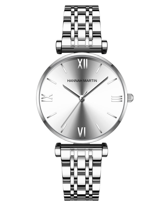Women's Solid Stainless Steel Band Watch