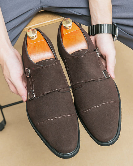 Men's Fashion Black Business Leather Shoes