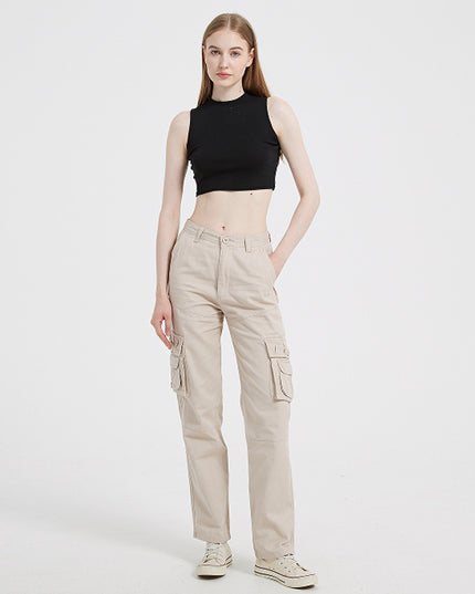 European And American Plus Size Women's Multi-pocket Sports Pants