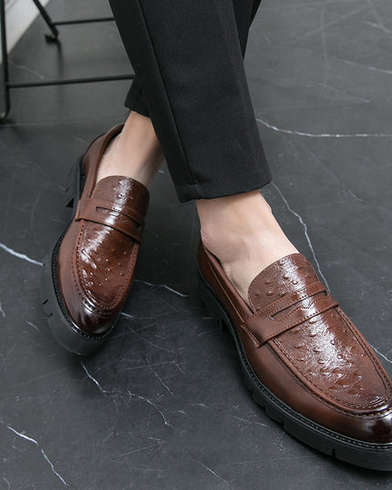 British Leather Shoes Men's Korean-style Fashion Casual