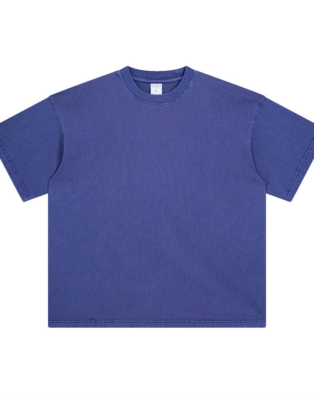 Men's Retro Washed Distressed Short Sleeve Fashion Brand