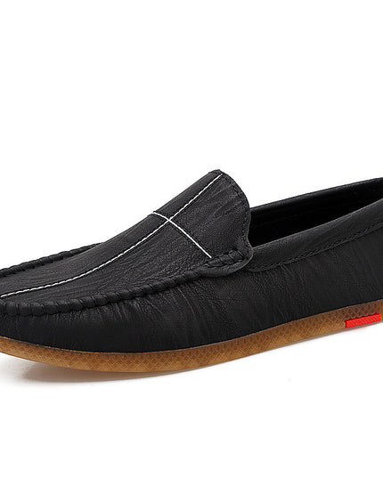 Spring New Men's Casual Lazy Small Leather Shoes
